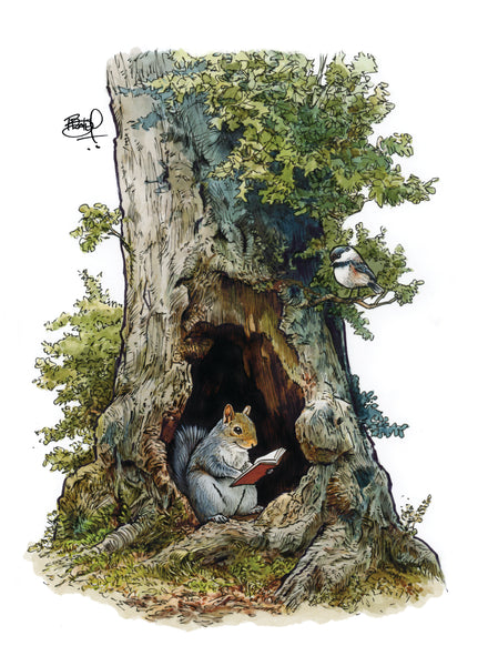 Book Nook - 8.5 x 11 Signed Print